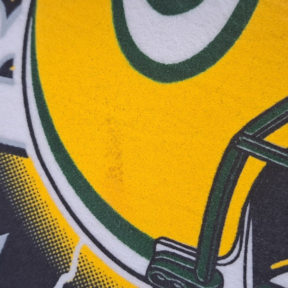 Vintage 50s & 1997 set of 2 Green Bay Packers NFL team wool & felt pennants - Picture 8 of 10